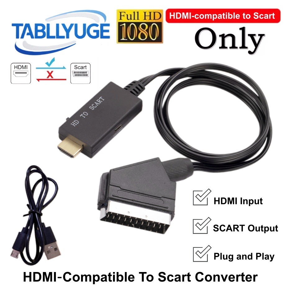 Scart To Hdmi - สายแปลงสัญญาณ HDMI เป็น SCART อะแดปเตอร์แปลงสัญญาณจาก HDMI