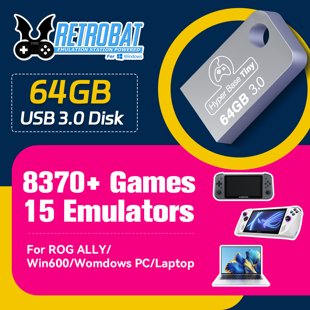 Retro Gaming Kiosk - JMachen ฮาร์ดดิสก์เกมแบบพกพา ความจุ 64GB รองรับ USB