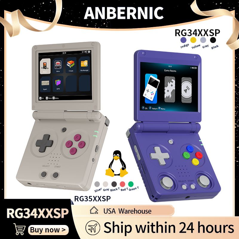 Anbernic RG34XXSP RG35XXSP Fli - Retro Gaming Kiosk บทวิจารณ์และราคา