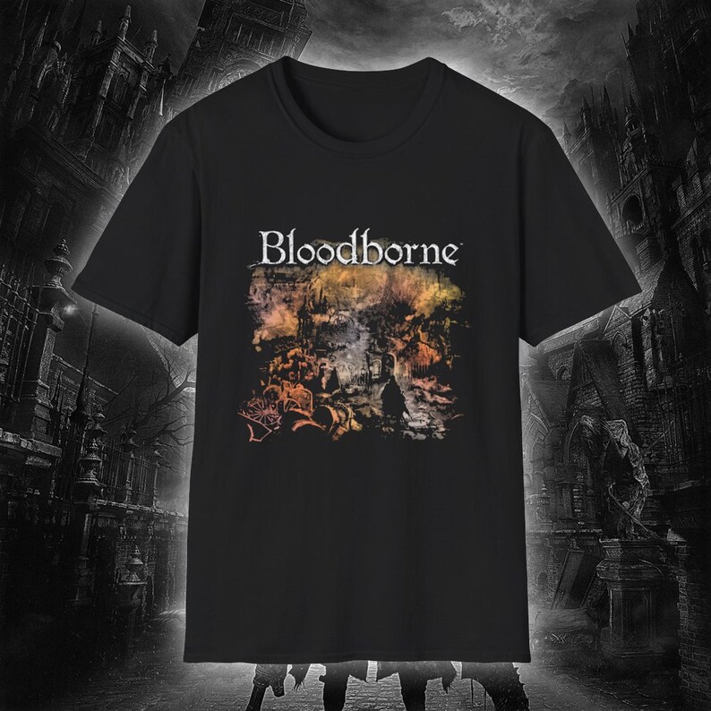 เสื้อยืดเกม Bloodborne Dark So - Retro Gaming T Shirt บทวิจารณ์และราคา