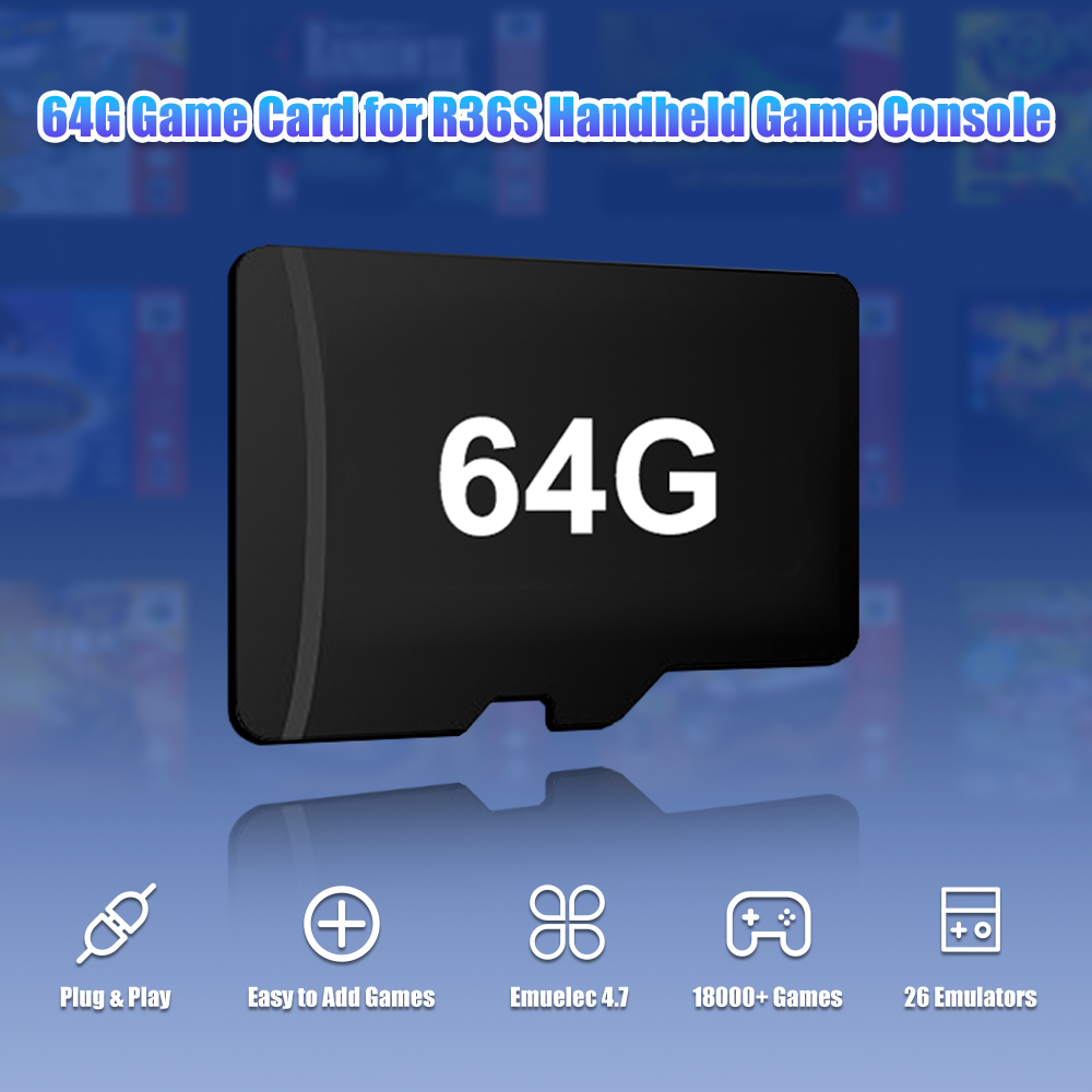 64G เกม TF Card สําหรับ R36S ว - Retro Gaming N64 บทวิจารณ์และราคา
