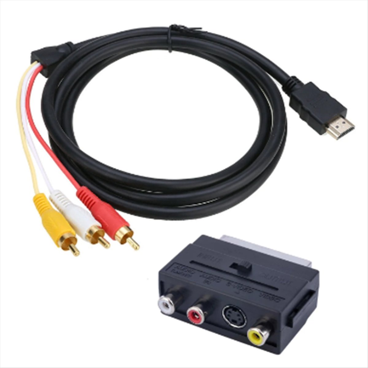 (A32M) สายอะแดปเตอร์ 2-in-1 รอ - Scart To Hdmi บทวิจารณ์และราคา