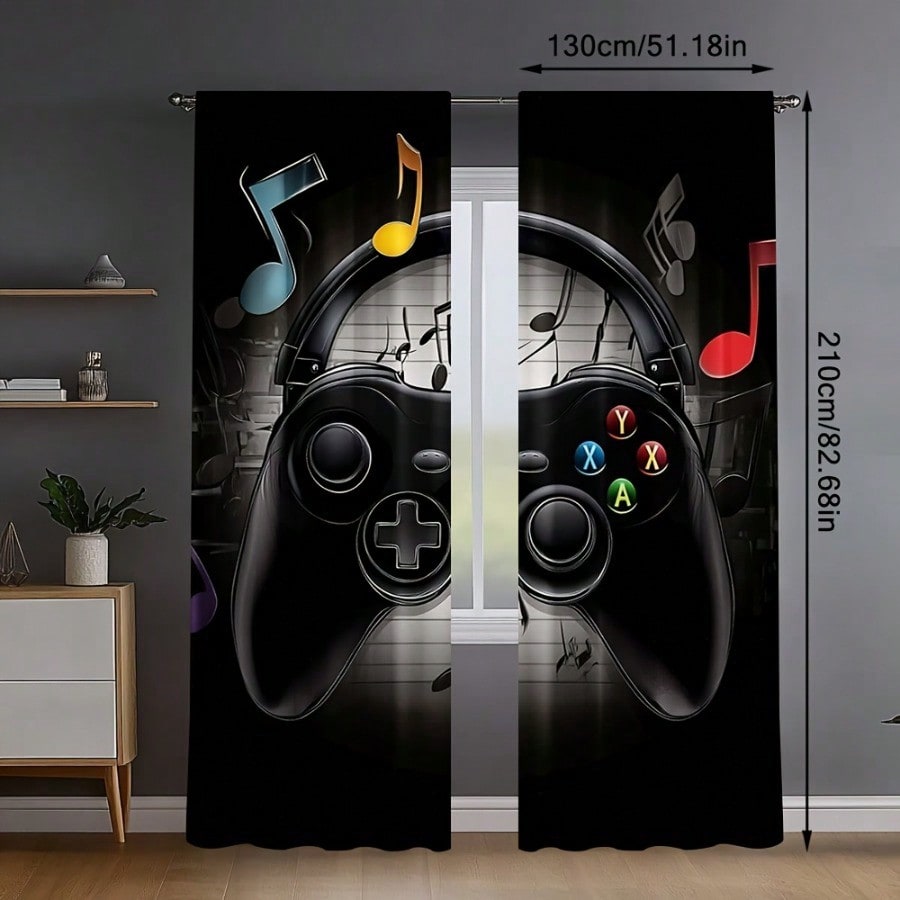 ผ้าม่านห้องเกมมิ่งสไตล์เรโทร 2 - Retro Gaming Youtube บทวิจารณ์และราคา