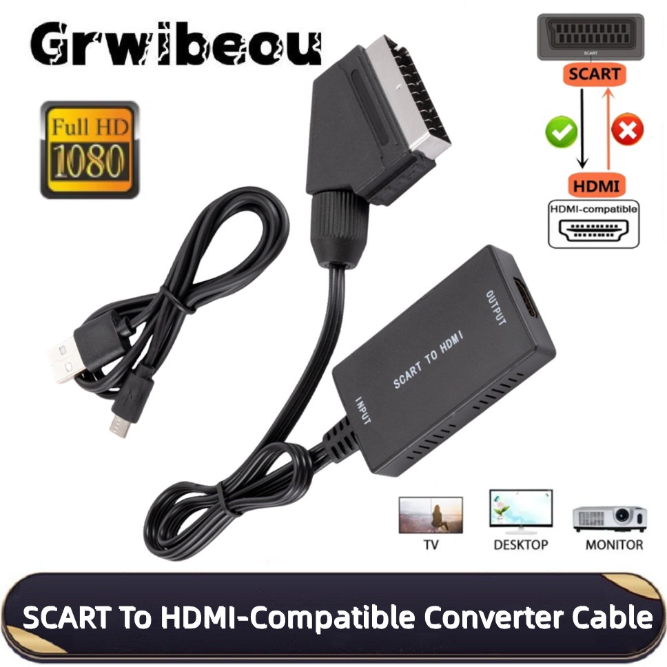 HD1080P SCART เป็นตัวแปลงที่รอ - Scart To Hdmi บทวิจารณ์และราคา